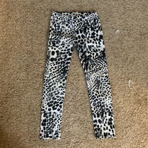Animal print girl jeans